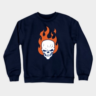 Flaming Skull Crewneck Sweatshirt